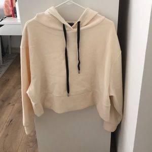 hooded velvet sweatshirt from Zara